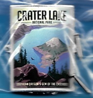 Impact Photographics Hiking Stick Medallion- Crater Lake- Retro Ranger